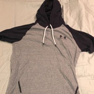 Under armour shirt with hoodie